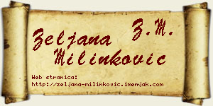 Željana Milinković vizit kartica